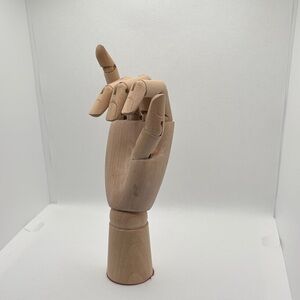 Articulated Wooden Hand Sculpture